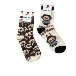 NWT 2 Pair Women’s Labubu Socks